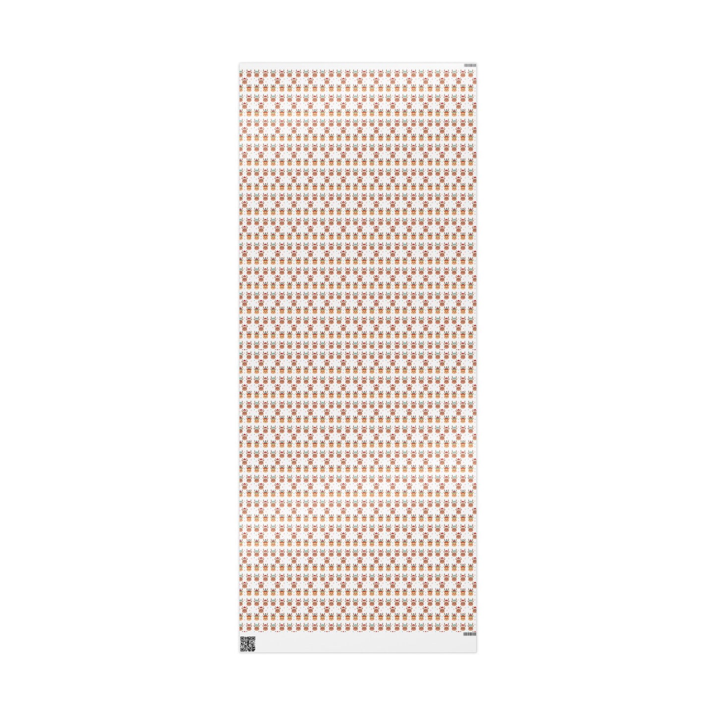 Gingerbread Pattern Wrapping Paper — Festive Holiday Gift Wrap (Roll)