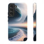 Galaxy Ocean Phone Case — Surreal Planet Beach Tough Case
