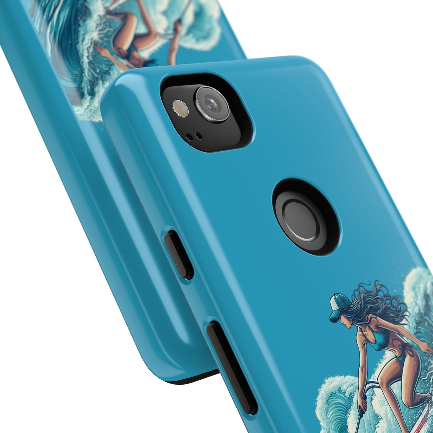 Surfing Phone Case, Coastal Vibes Phone Cover, Tough Cases for Beach Lovers, Ocean Art Phone Accessories, Summer Gift Idea