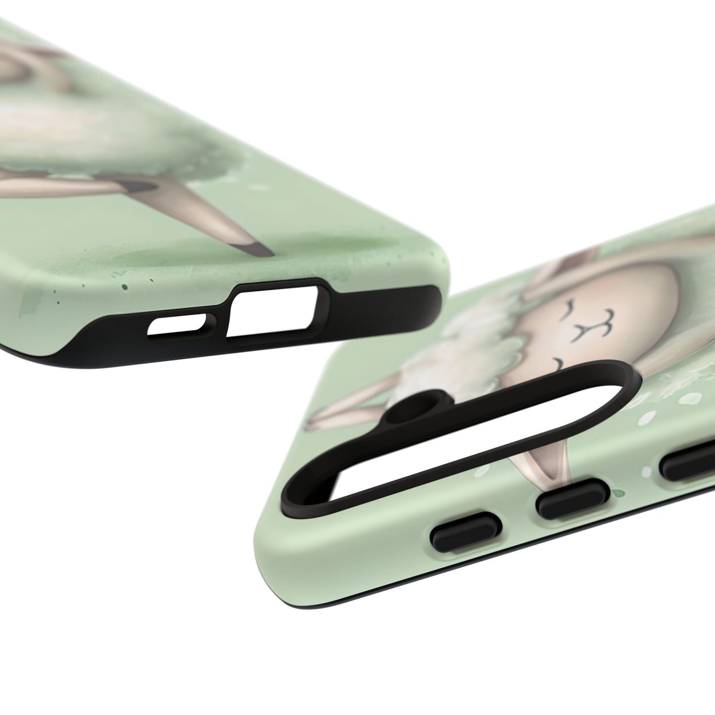 Cute Yoga Sheep Phone Case — Pastel Lamb Ballerina Protective Cover