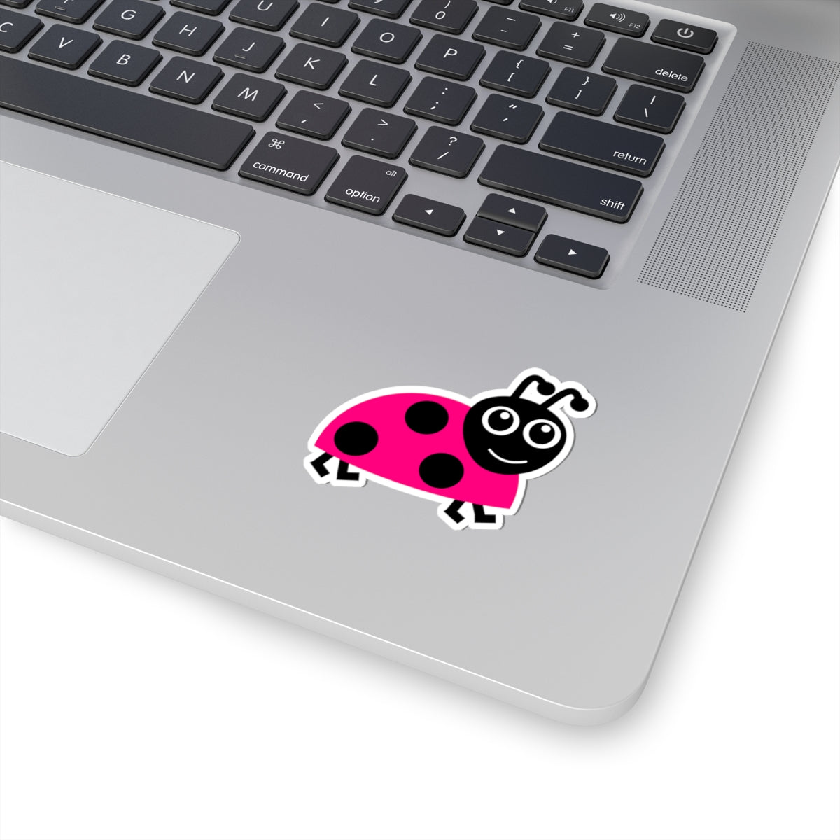 Pink Ladybug Sticker — Cute Kiss-Cut Vinyl Decal for Laptops, Water Bottles & Kids