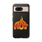 Stylish Phone Case, Hot Flames Design, Gift for Teens, Trendy Accessory, Protective Cover, Unique Phone Case
