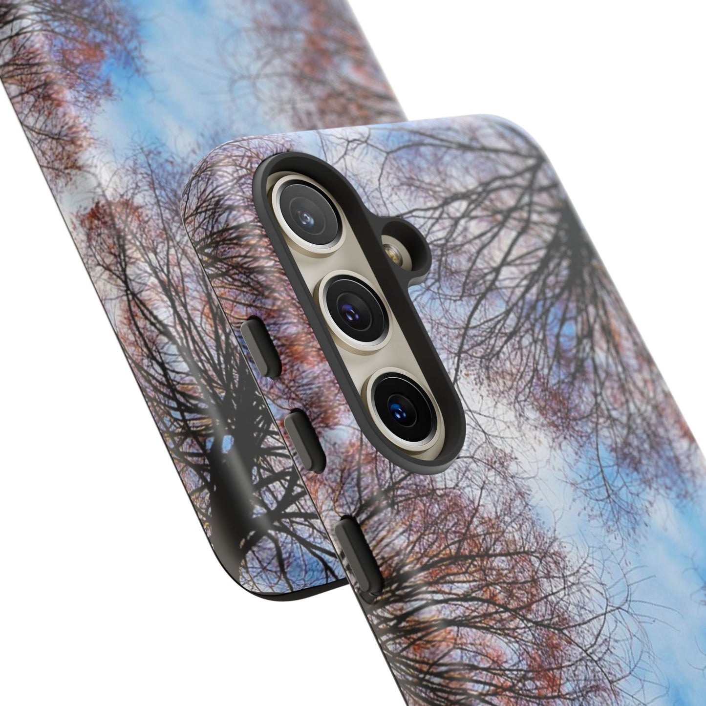 Skyward Trees Phone Case — Nature Forest Canopy Protective Tough Case