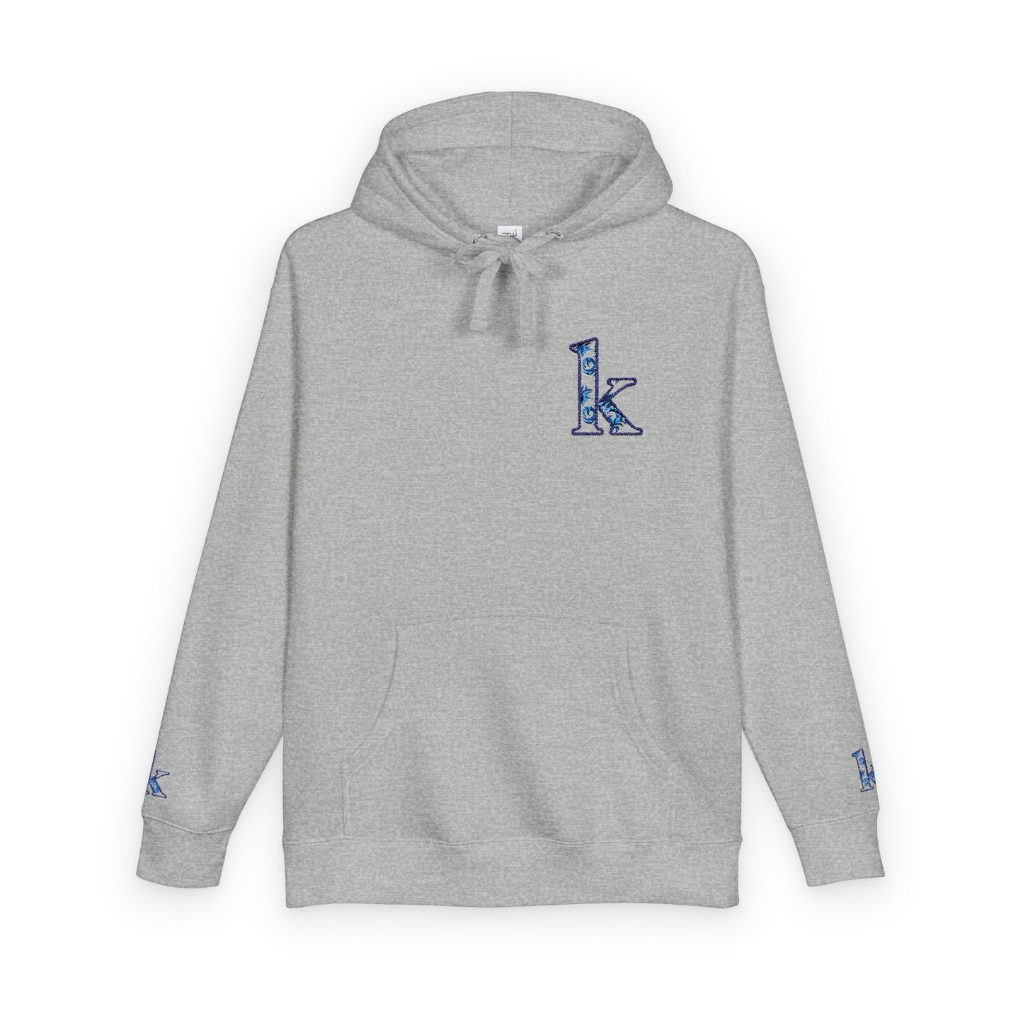 Cozy Floral Monogram Fleece Hoodie for Unisex - Perfect Gift for Birthdays, Valentine’s Day, Casual Wear, Adventure