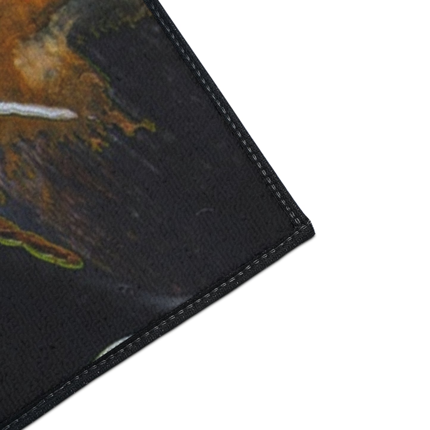 Abstract Amber Splash Heavy Duty Floor Mat