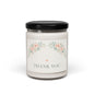 Thank You Floral Soy Candle — 9oz Scented Gift Candle