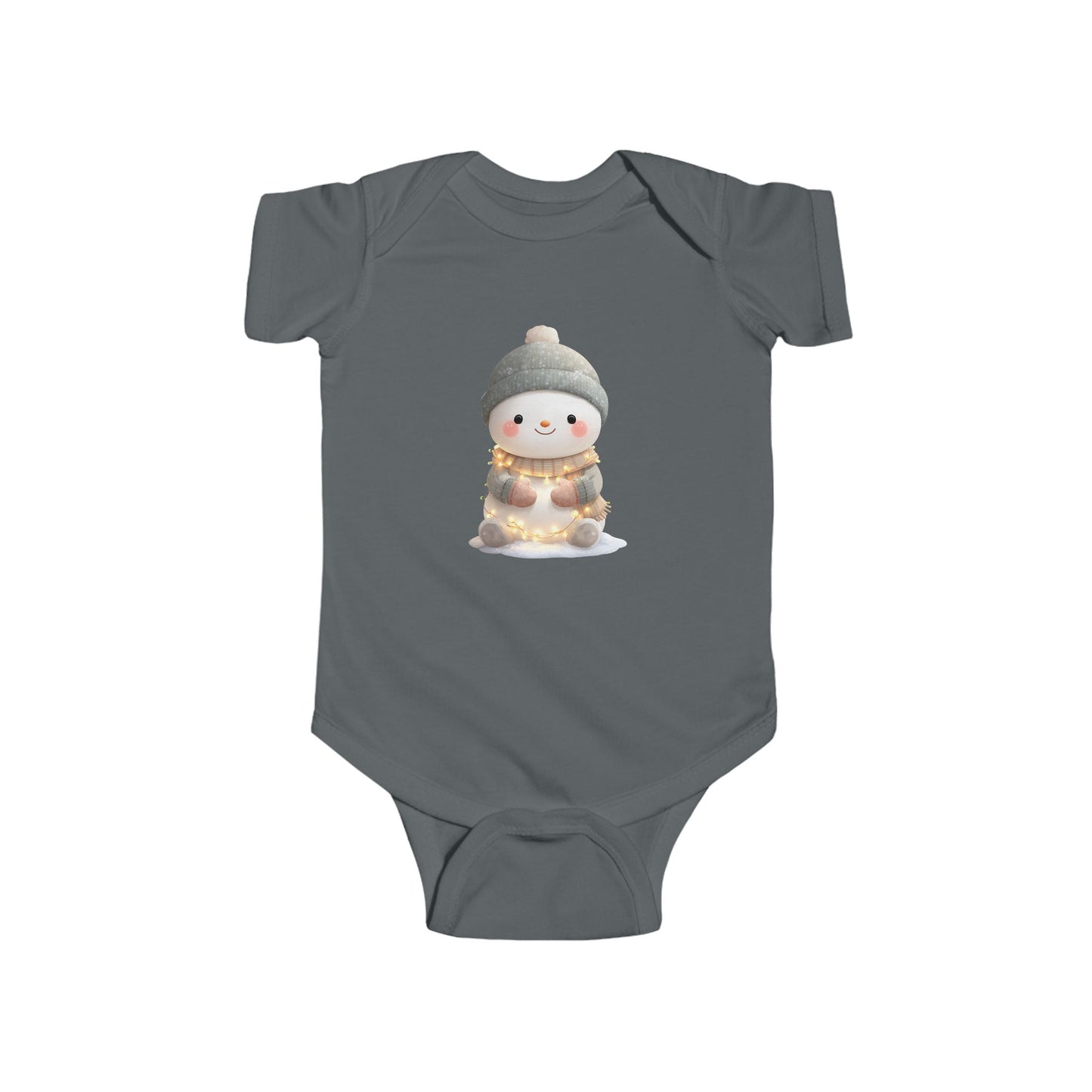 Adorable Winter Snowman Infant Bodysuit, Cute Baby Outfit, Holiday Gift, Seasonal Wear, Baby Shower Present