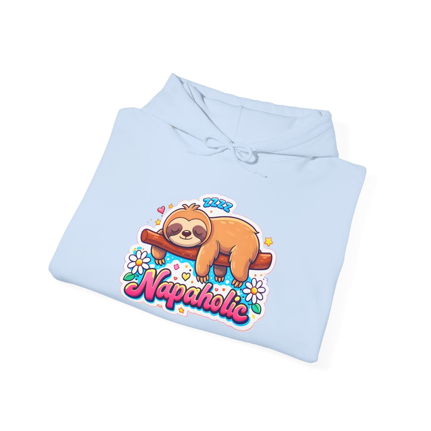 Napaholic Sloth Hoodie — Cute Sleepy Sloth Graphic Sweatshirt