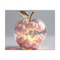 Surreal Glass Apple Canvas – Lightning & Pink Clouds Wall Art