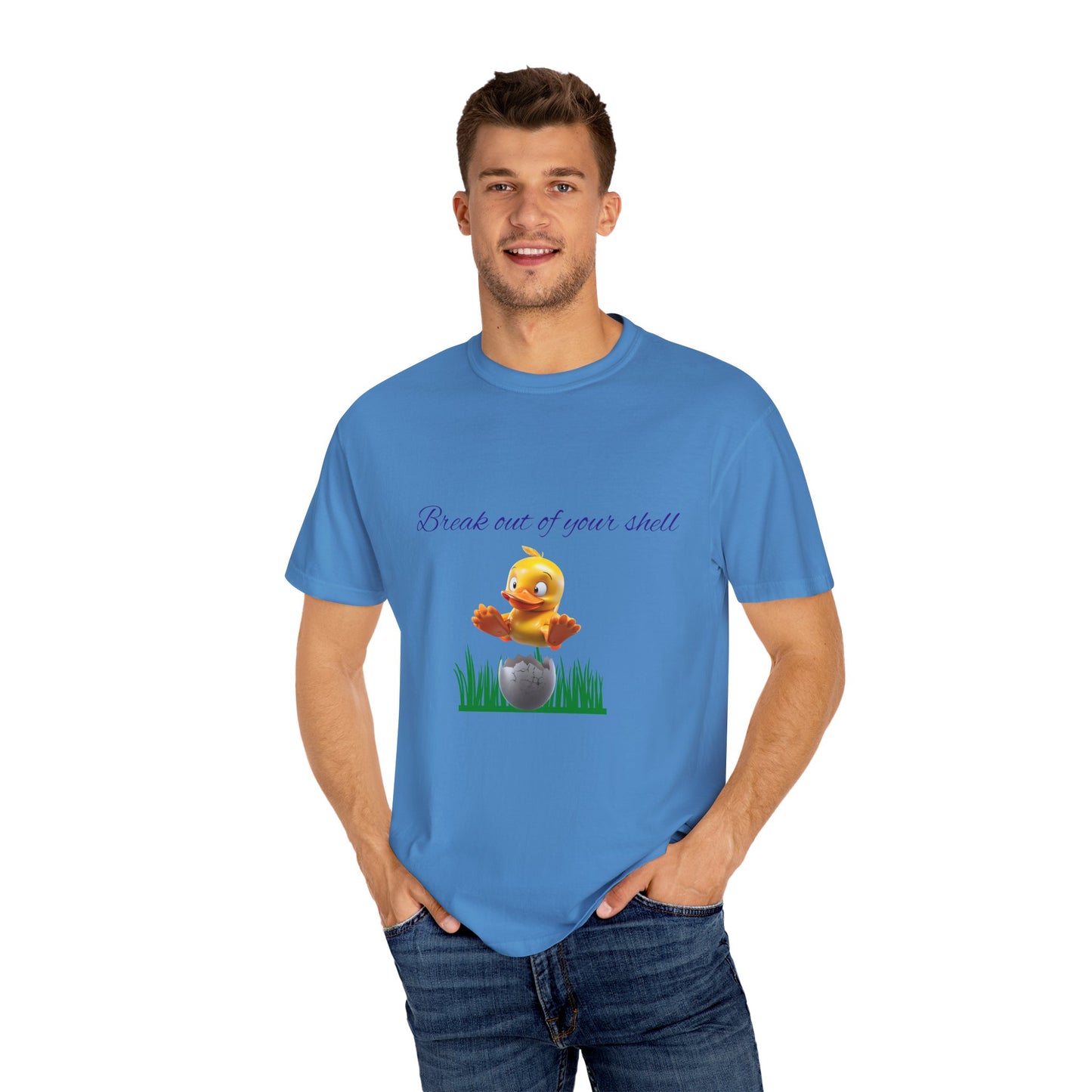 Egg-citing Garment-Dyed T-shirt: Perfect for Easter, Spring Celebrations