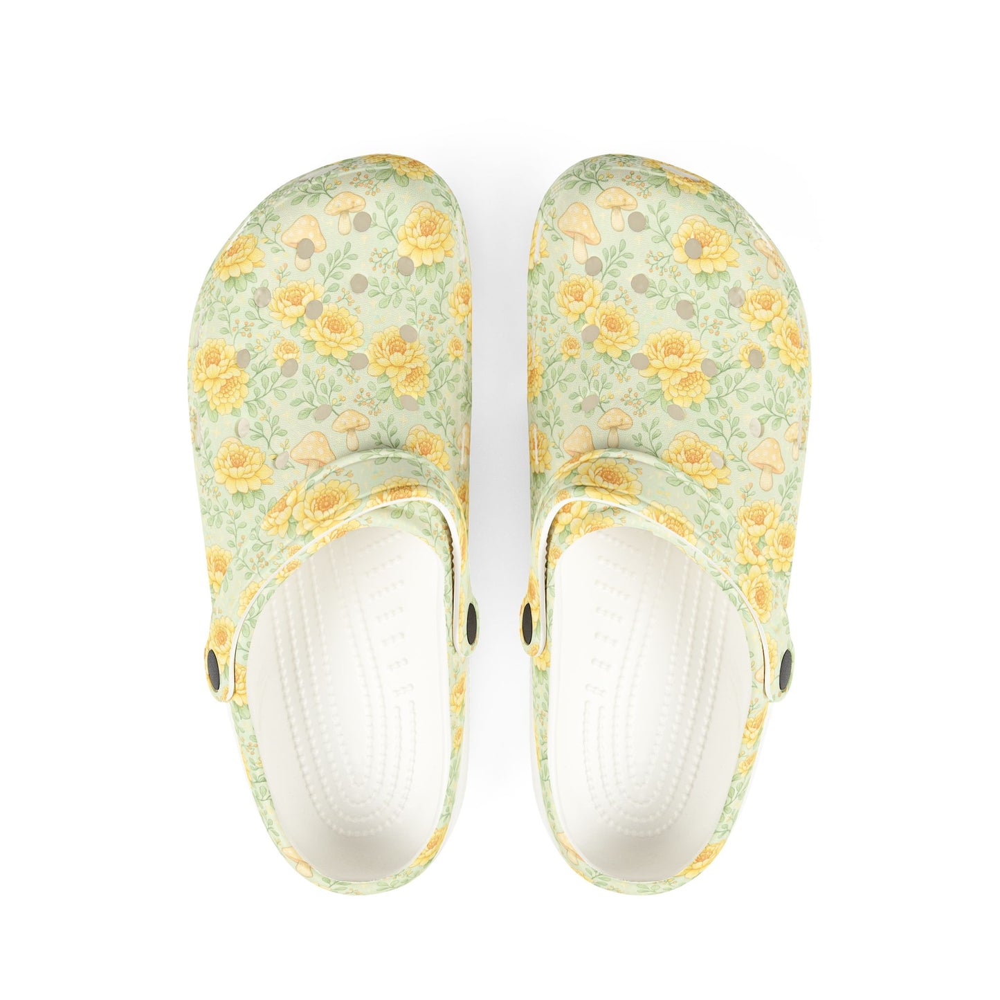 Floral Sunflower Clogs — Lightweight EVA Garden Shoes