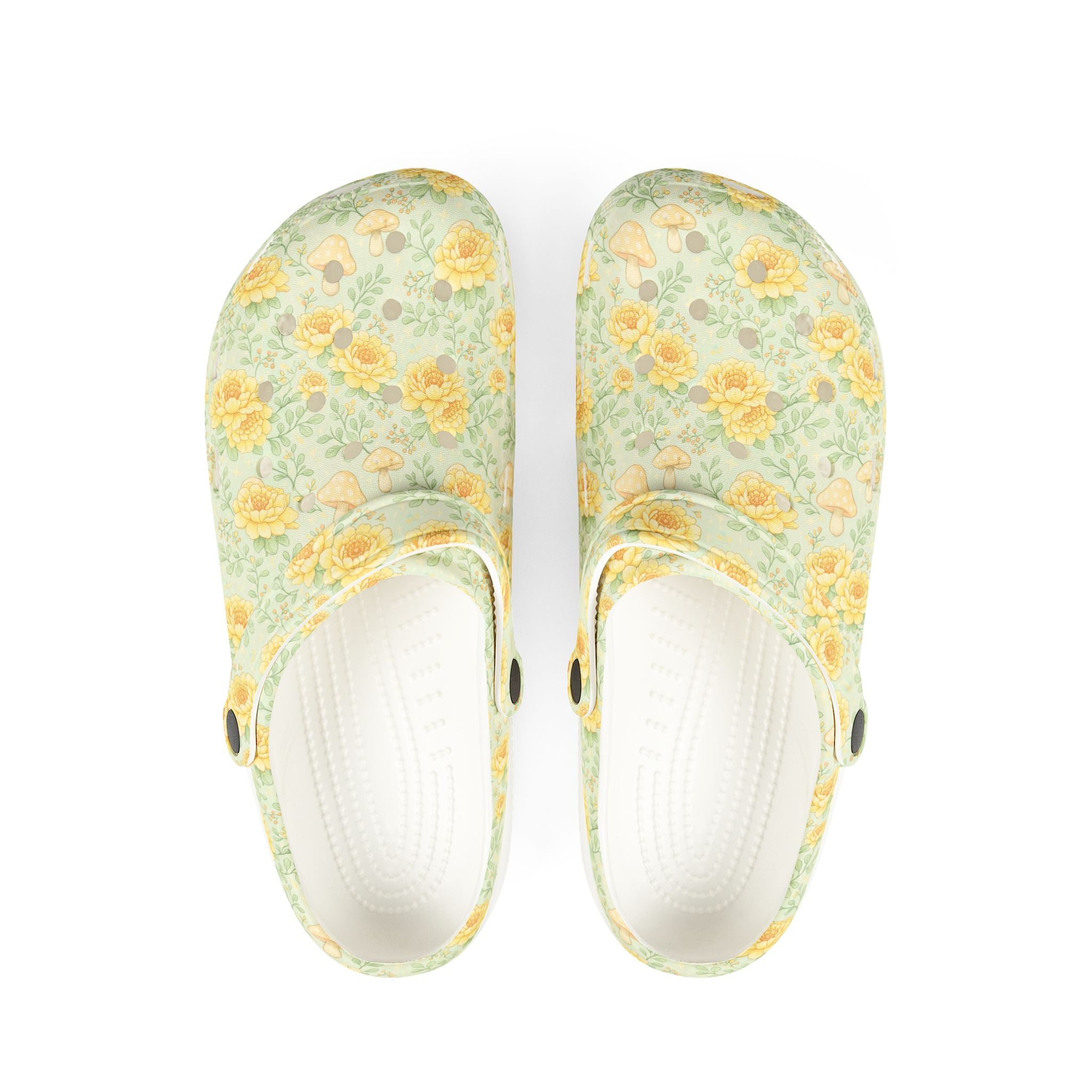 Floral Sunflower Clogs — Lightweight EVA Garden Shoes