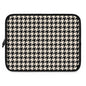 Chic Houndstooth Laptop Sleeve, Modern Tech Case, Stylish Computer Cover, Perfect Gift for Students and Professionals, Trendy Accessories
