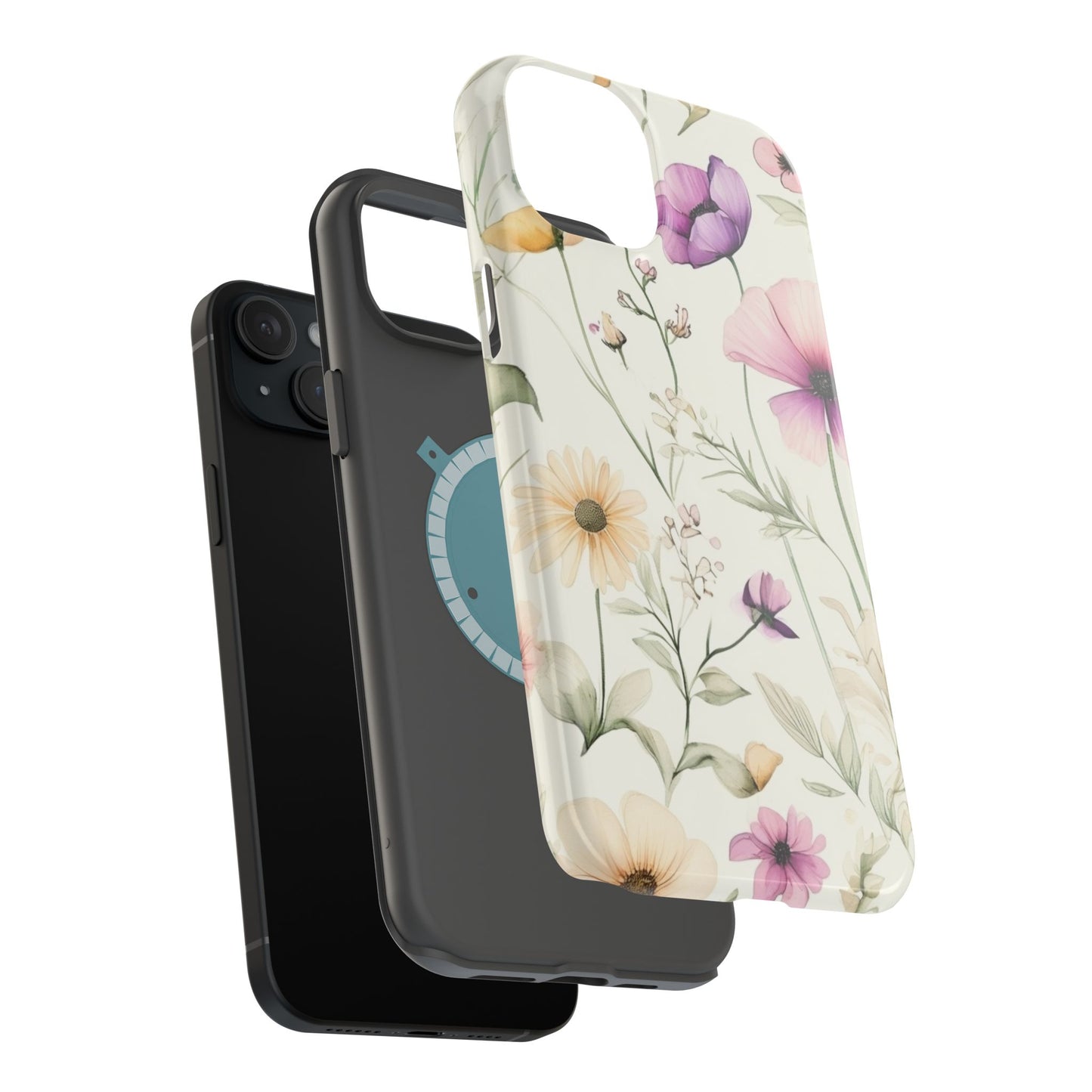 Floral Watercolor Magnetic Impact-Resistant Phone Case