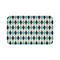 Stylish Argyle Bath Mat | Modern Bathroom Decor, Soft Floor Mat for Comfort, Housewarming Gift, Unique Home Accessory