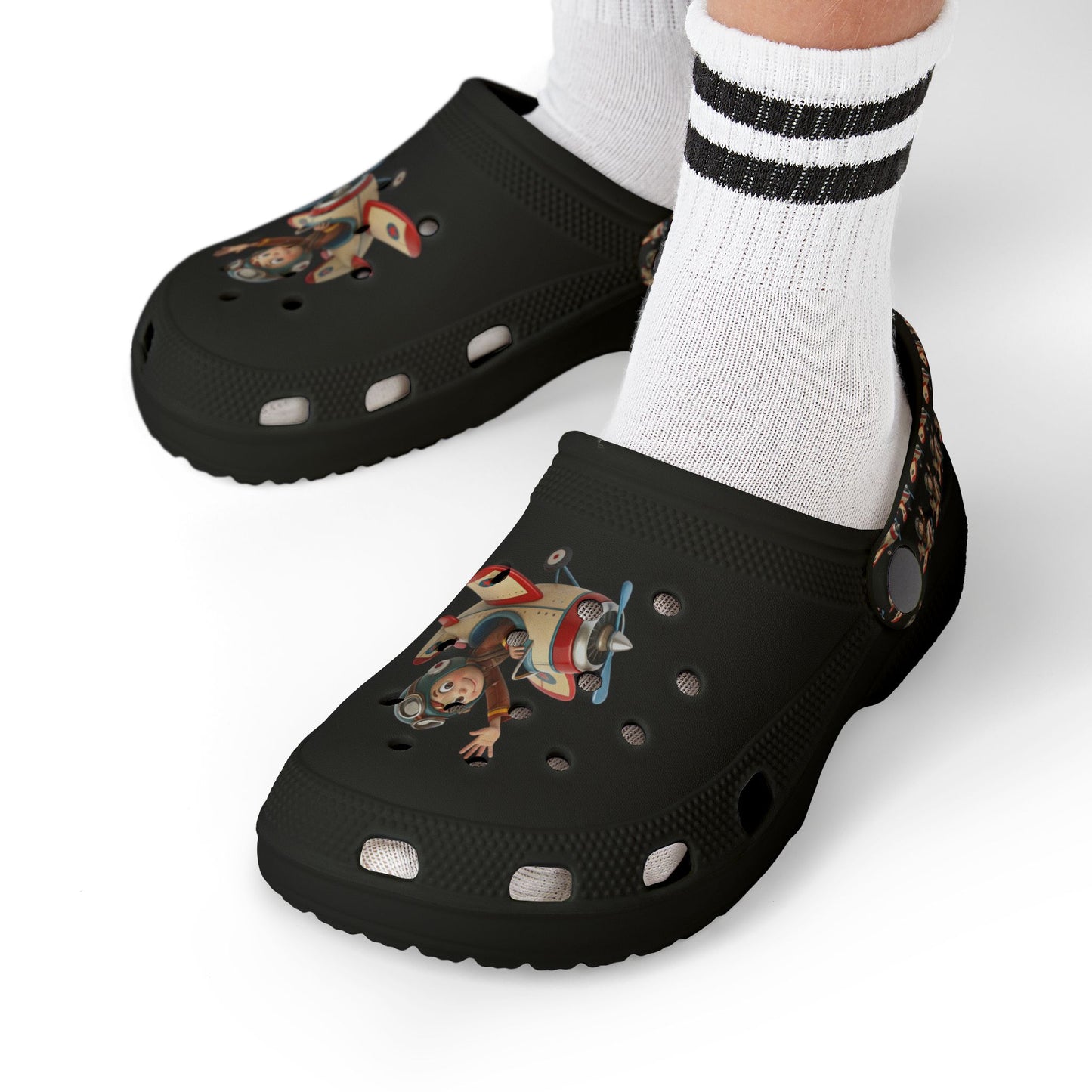 Kid's Fun Foam Clogs - Playful Aviation Theme, Lightweight Slip-On Shoes for Kids, Perfect for Summer Play, Beach Trips, and Outdoor [...]