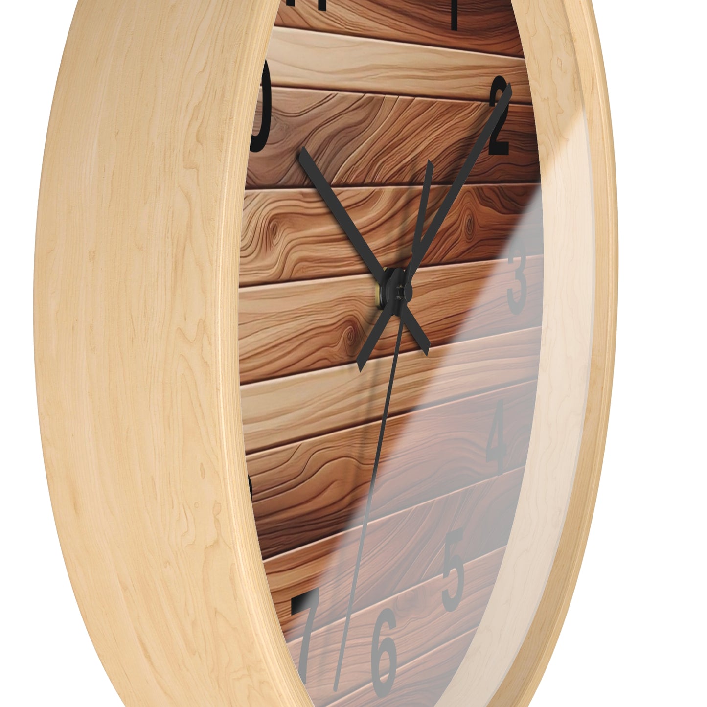 Rustic Wood Wall Clock - Natural Timber Home Decor