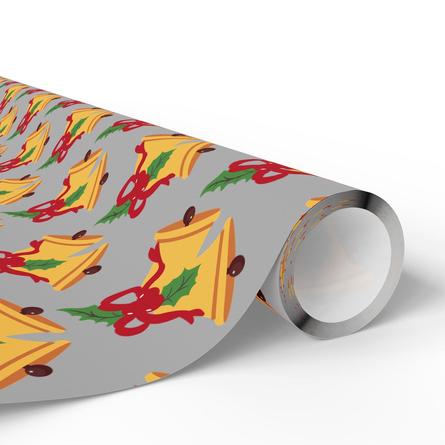 Holiday Bell Pattern Wrapping Paper — Festive Christmas Gift Wrap Roll