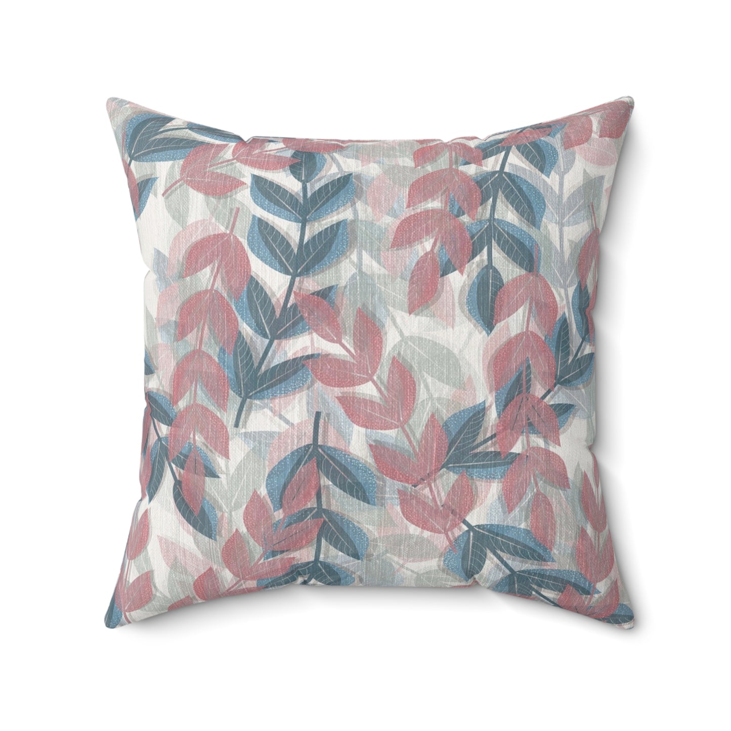 Boho Leaf Print Pillow | Cozy Decorative Cushion for Home Decor, Gift for Housewarming, Nature Lovers, Bohemian Style