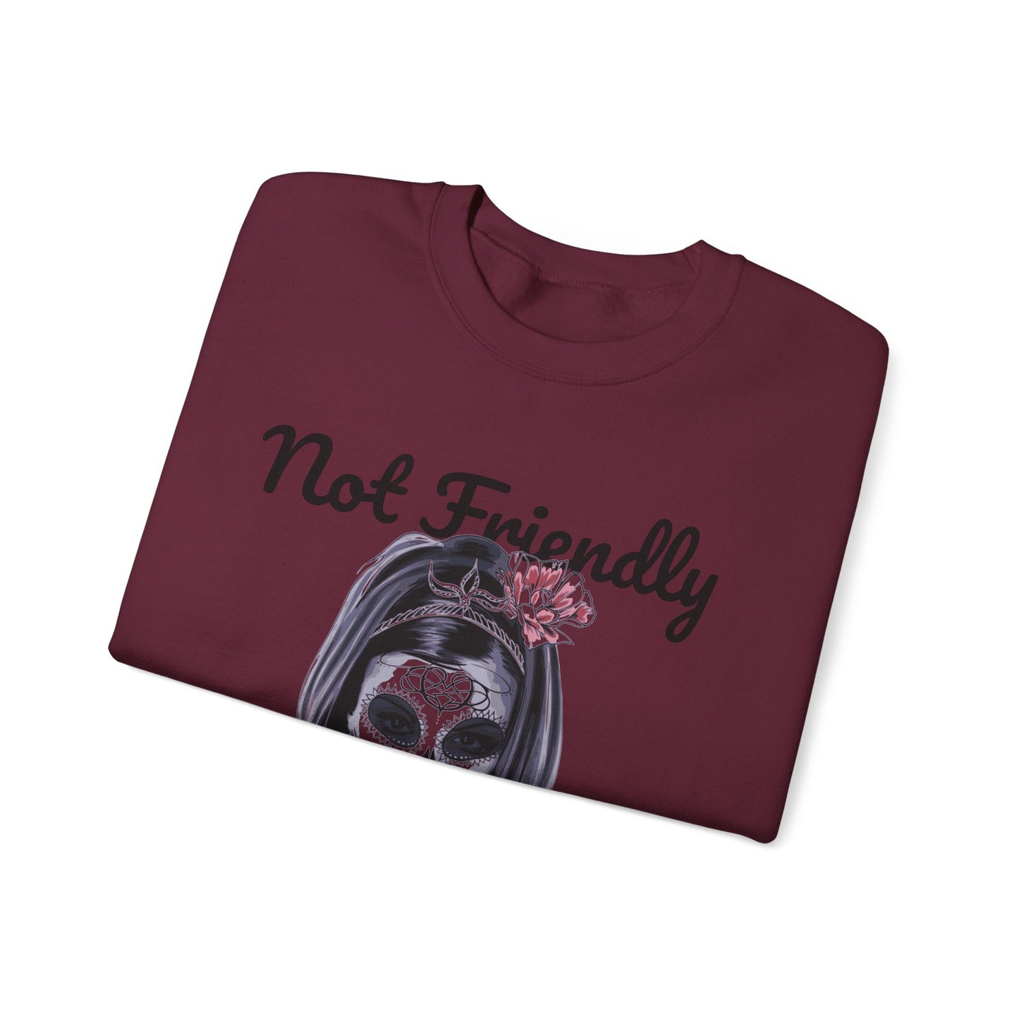 Edgy Skull Graphic Crewneck Sweatshirt | Halloween Gift, Casual Wear, Unisex Apparel, Cozy Sweatshirt, Unique Graphic Design