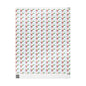 Wrapping Paper — Cute Santa & Polar Bear Holiday Gift Wrap (Festive Blue Roll)