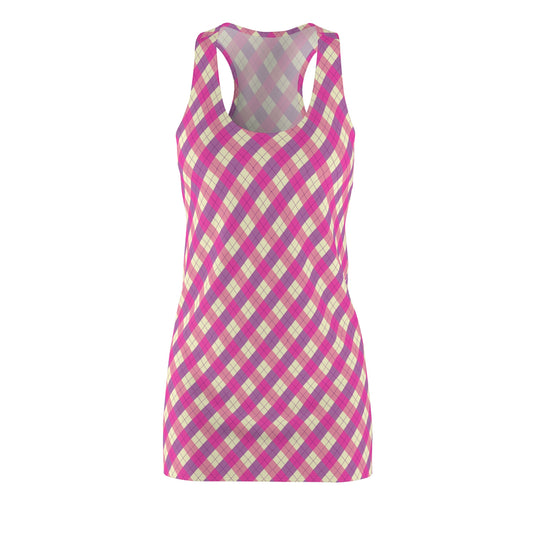 Women's Casual Racerback Dress - Spring Vibes - Ideal for Summer Outings, Beach Days, Birthdays, Holidays, and Casual Wear