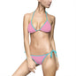 Women's Bikini Swimsuit - Pink and White checker