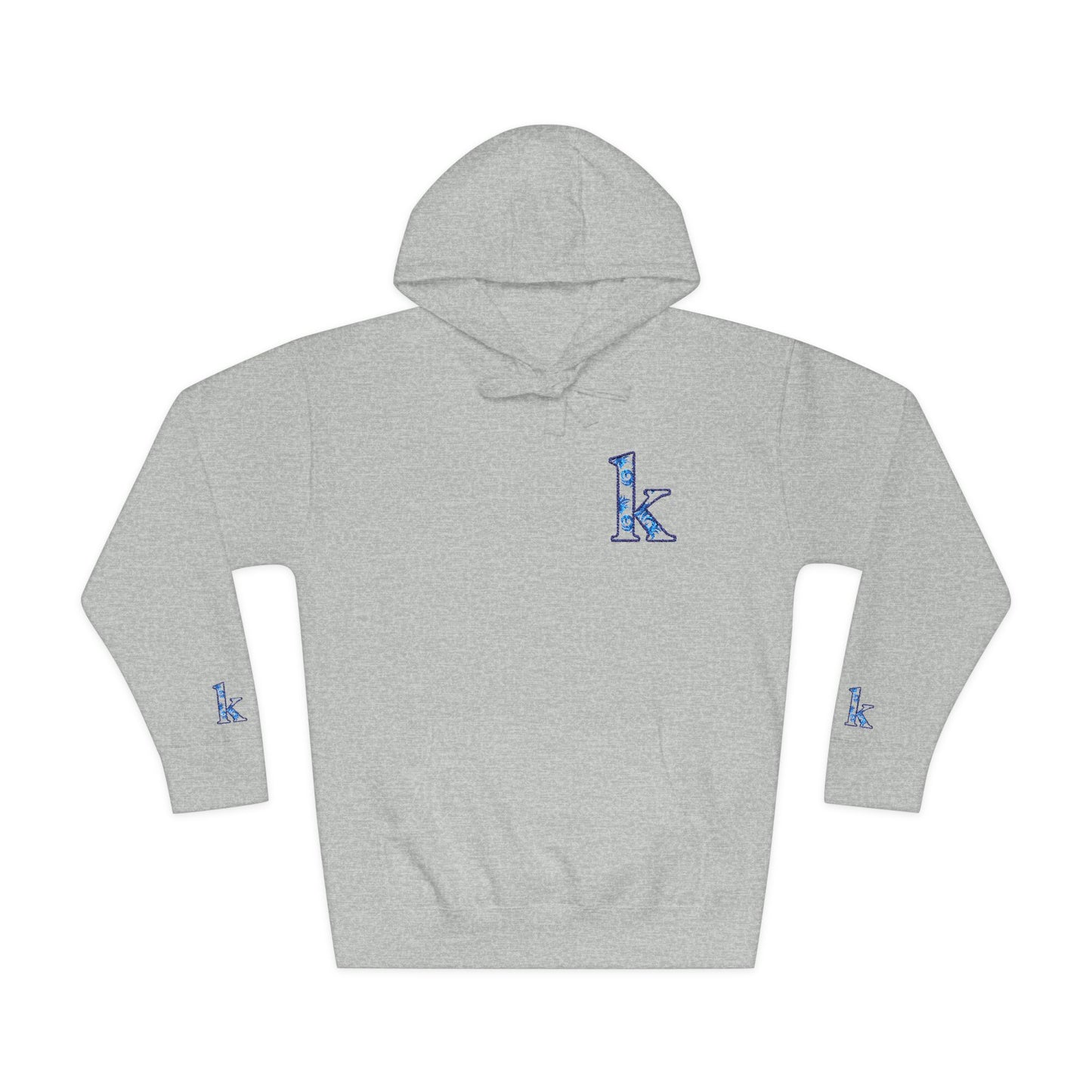 Cozy Floral Monogram Fleece Hoodie for Unisex - Perfect Gift for Birthdays, Valentine’s Day, Casual Wear, Adventure