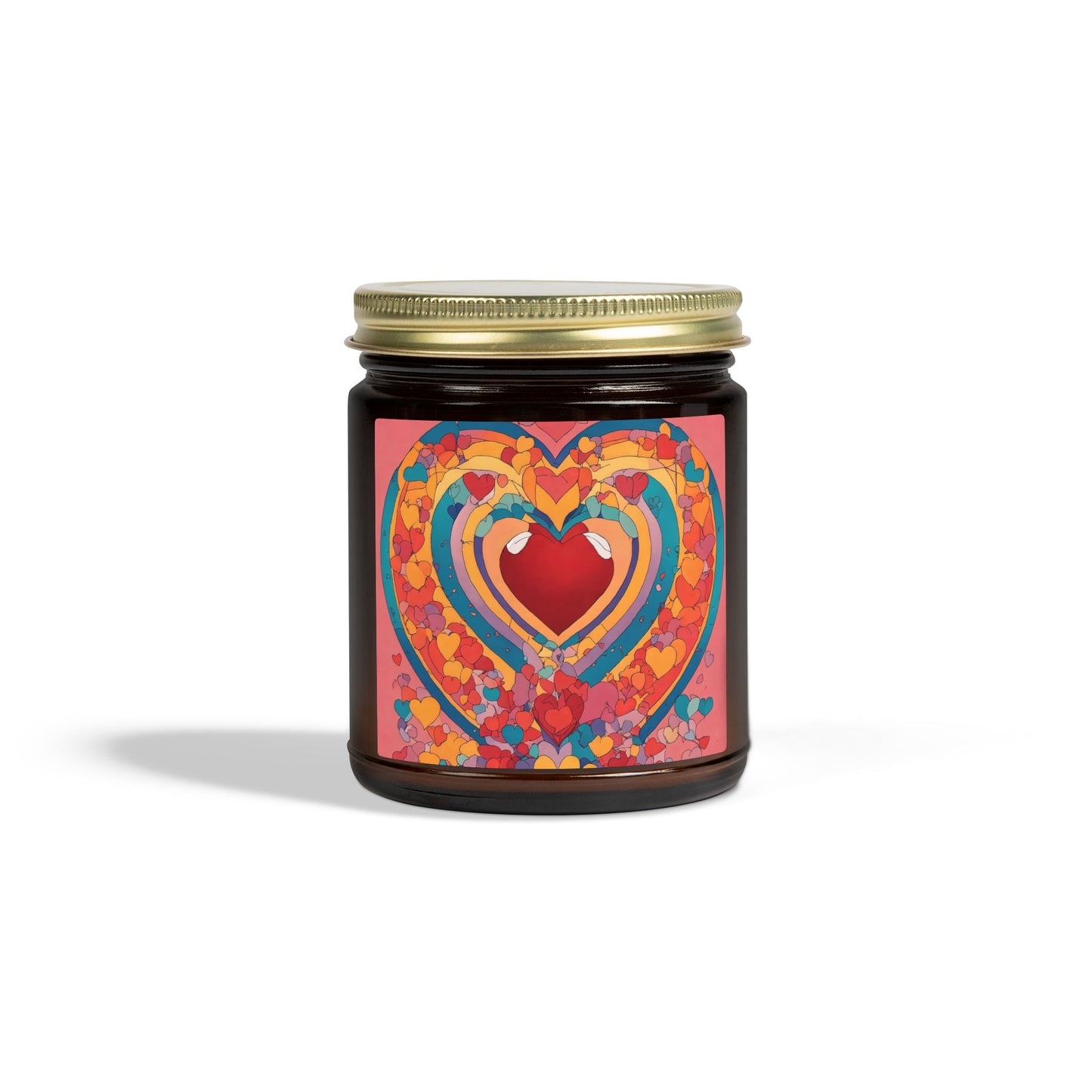 Heart Art Scented Candle – Coconut Apricot Wax (4oz & 9oz)