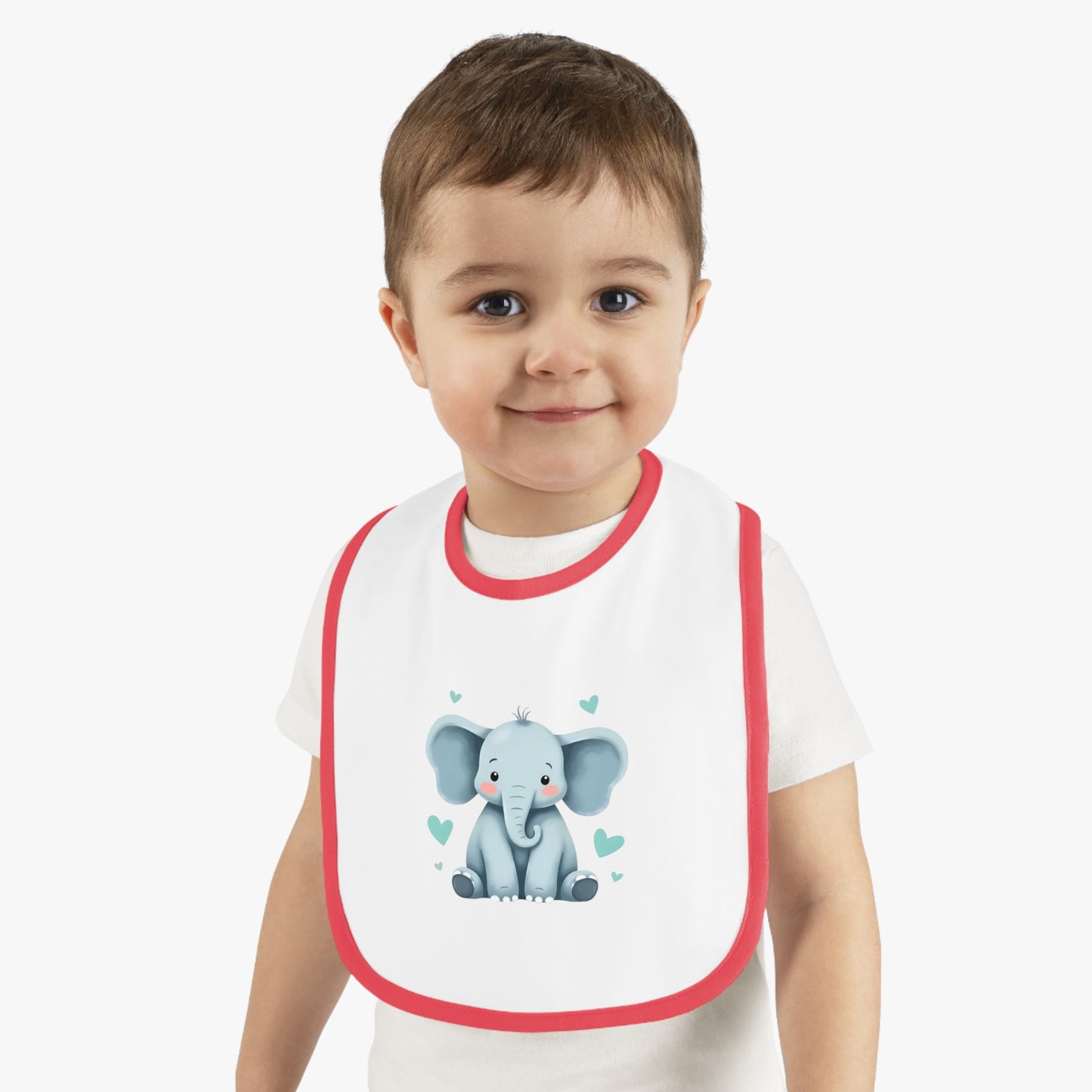 Cute Elephant Baby Bib - Adorable Infant Feeding Accessory