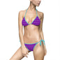 Vibrant Floral Bikini Set for Beach Days, Summer Swimwear, Tropical Vacation, Pool Party Outfit, Women's Swimwear, AOP Swimsuit