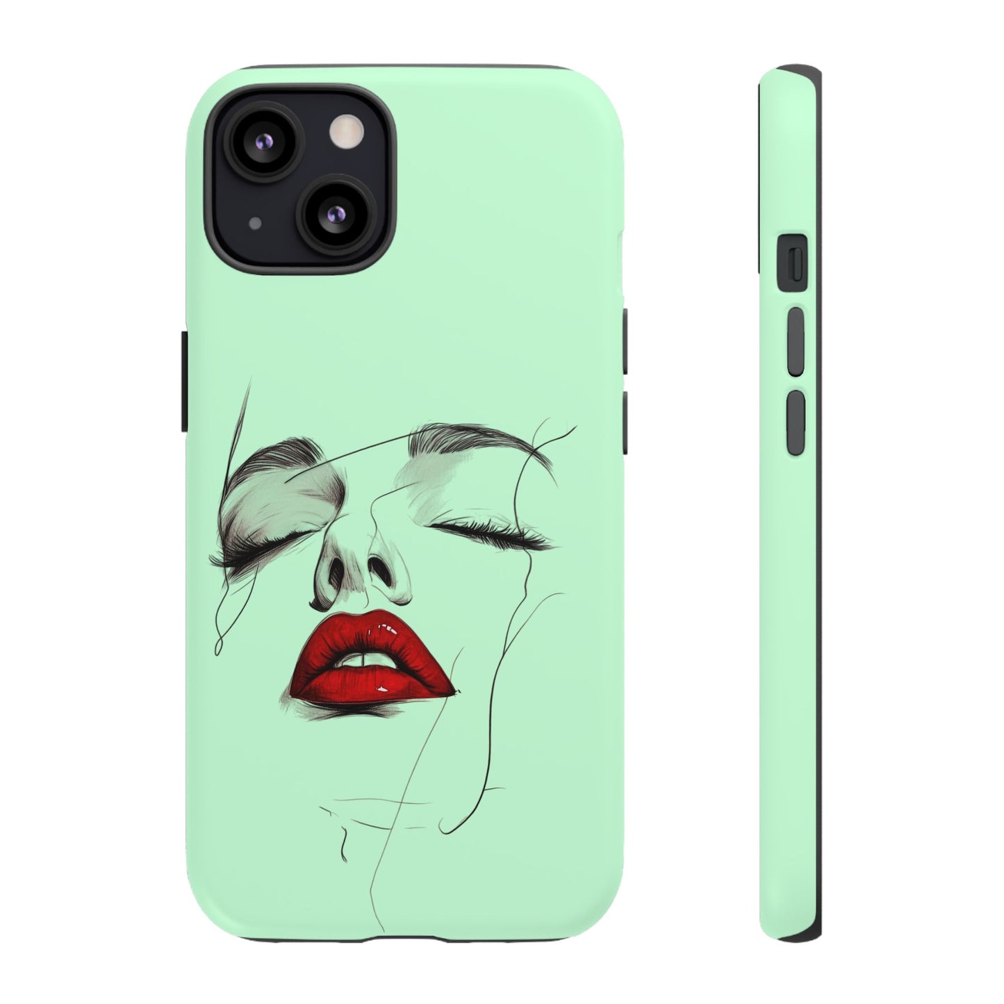 Stylish Phone Case, Artistic Phone Cover, Trendy Tech Accessory, Unique Cell Phone Protector, Gift for Her, Modern Aesthetic
