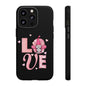 Love Gnome Phone Case — Cute Pink Heart Valentines Protective Case