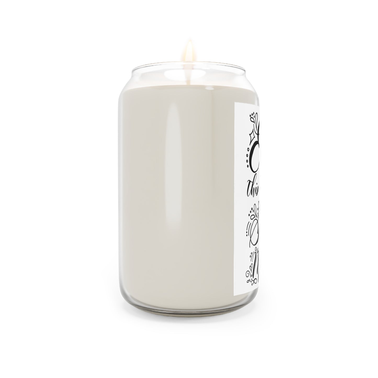 Scented Soy Candle (13.75oz) — “Enjoy This Sweet Moment” Decorative Jar