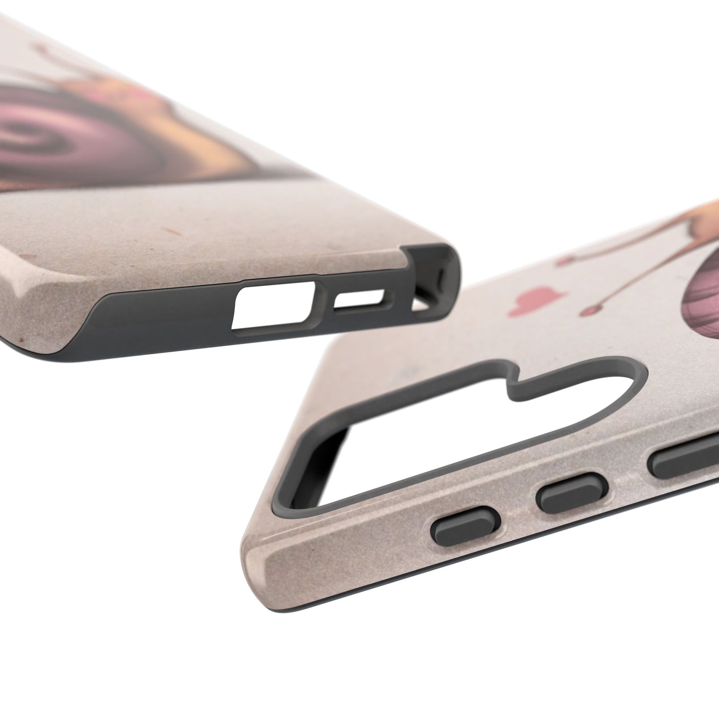 Cute Snail Phone Case — Pink Heart Cartoon Protective iPhone Cover
