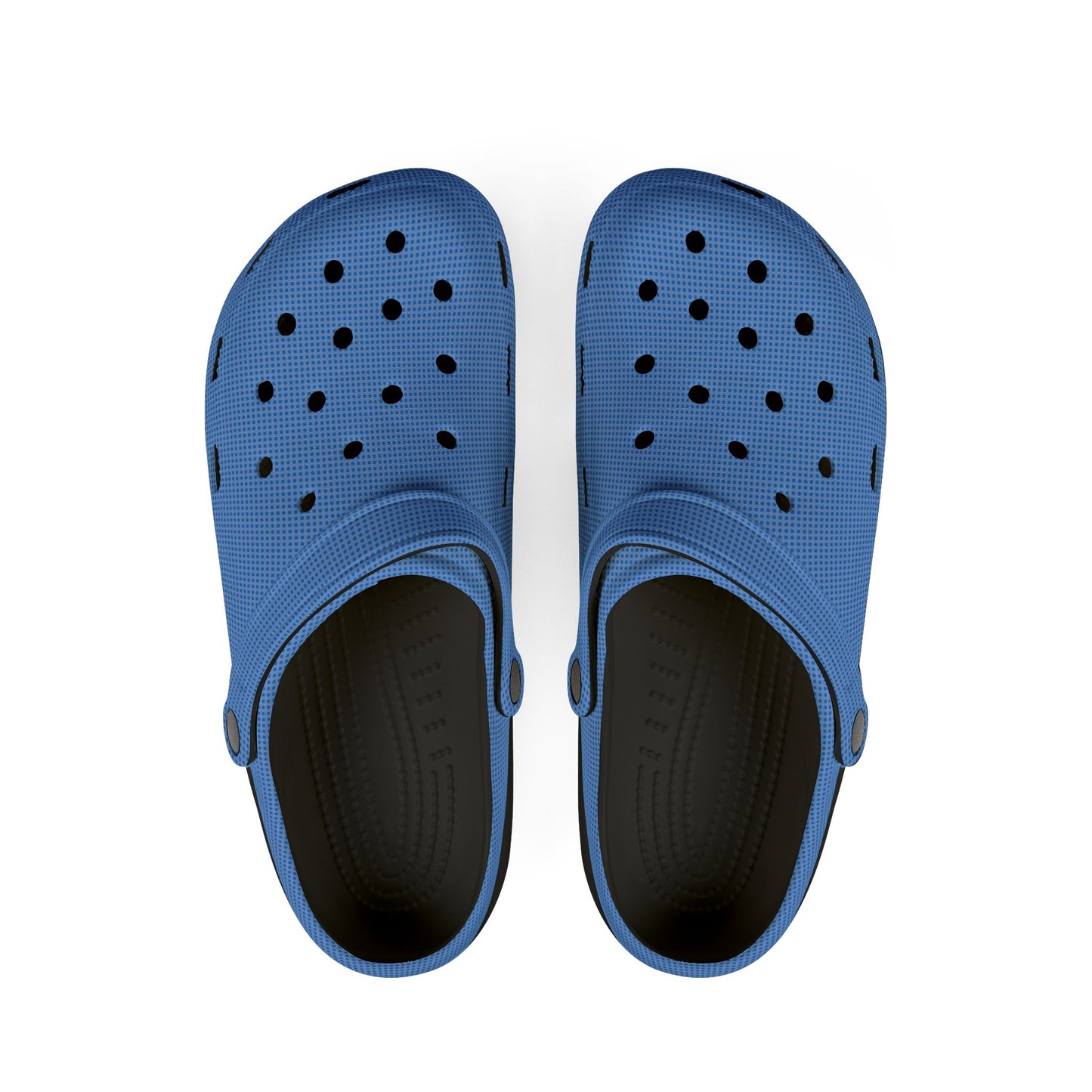 Blue & White EVA Foam Clogs — Lightweight Waterproof Garden & Beach Shoes