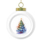 Vibrant Christmas Ball Ornament, Holiday Decor, Tree Decoration, Ornament Gift, Festive Home Decor