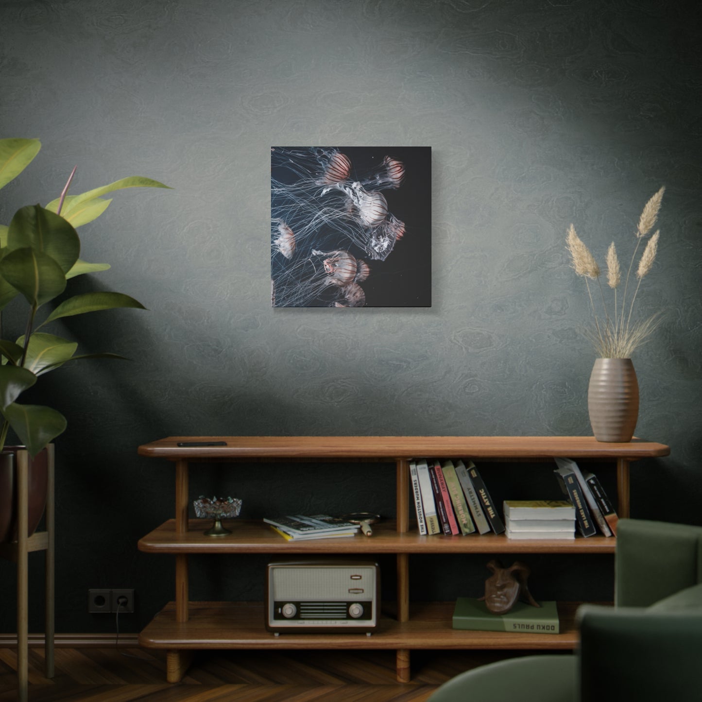 Jellyfish Swarm Matte Stretched Canvas