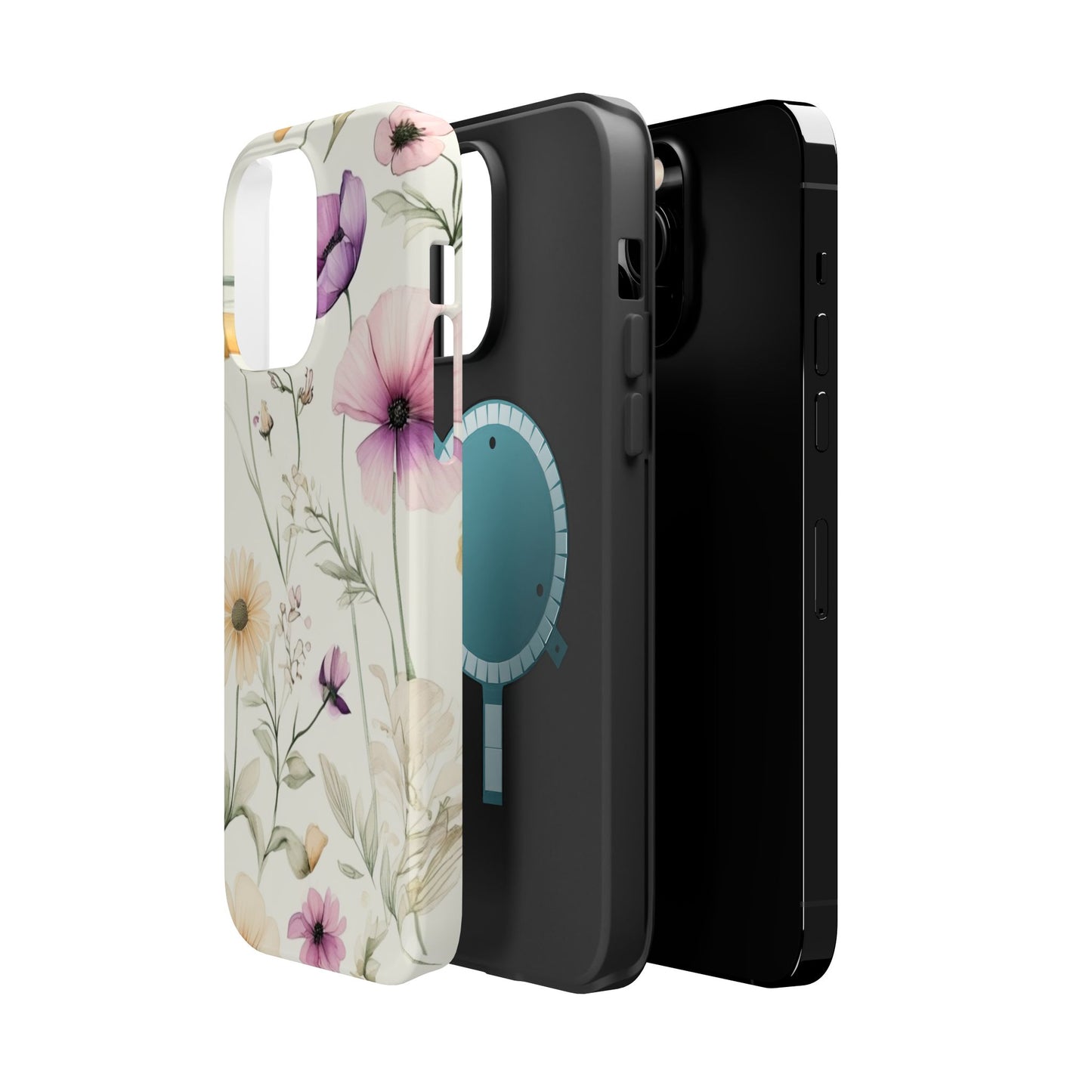 Floral Watercolor Magnetic Impact-Resistant Phone Case
