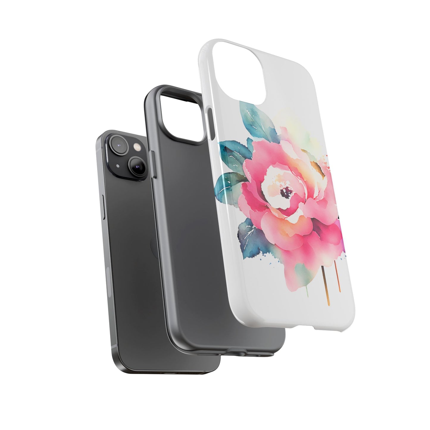 Floral Phone Case - Vibrant Rose Design