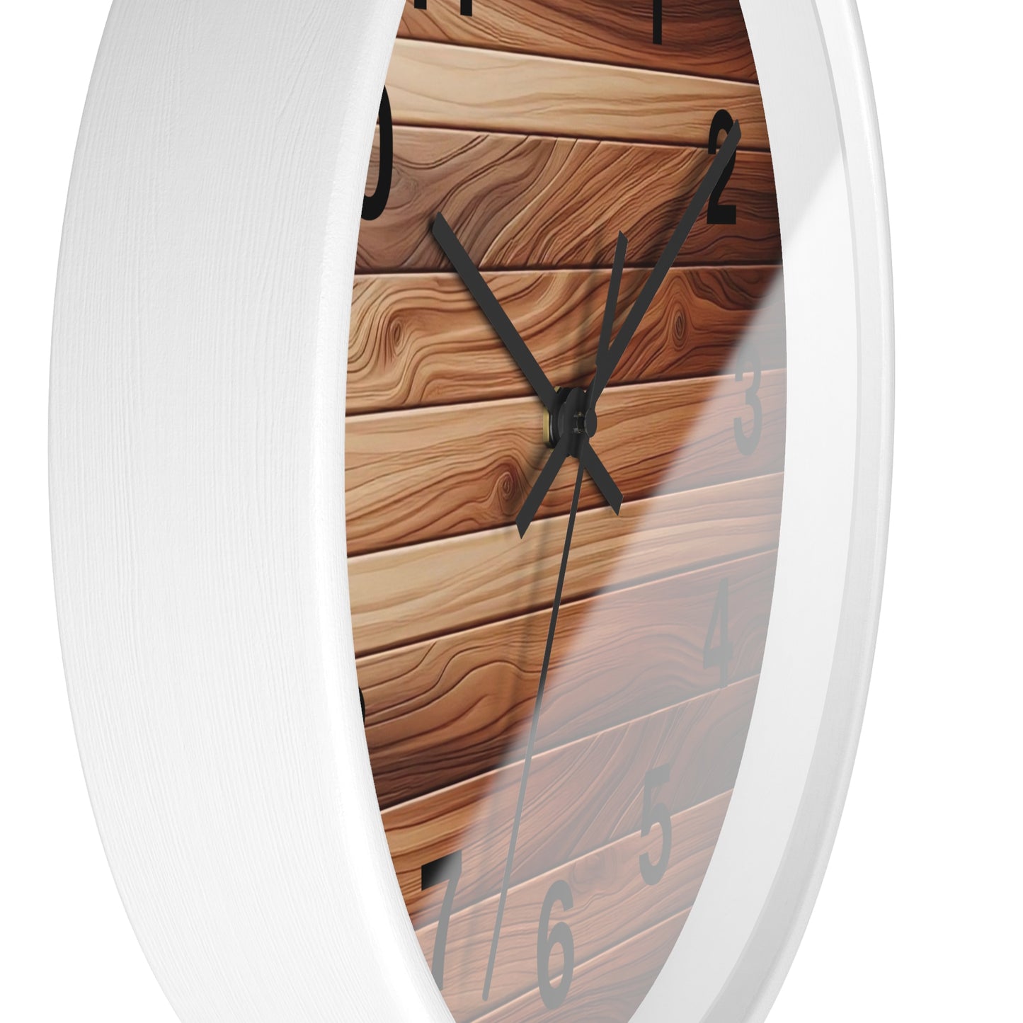 Rustic Wood Wall Clock - Natural Timber Home Decor