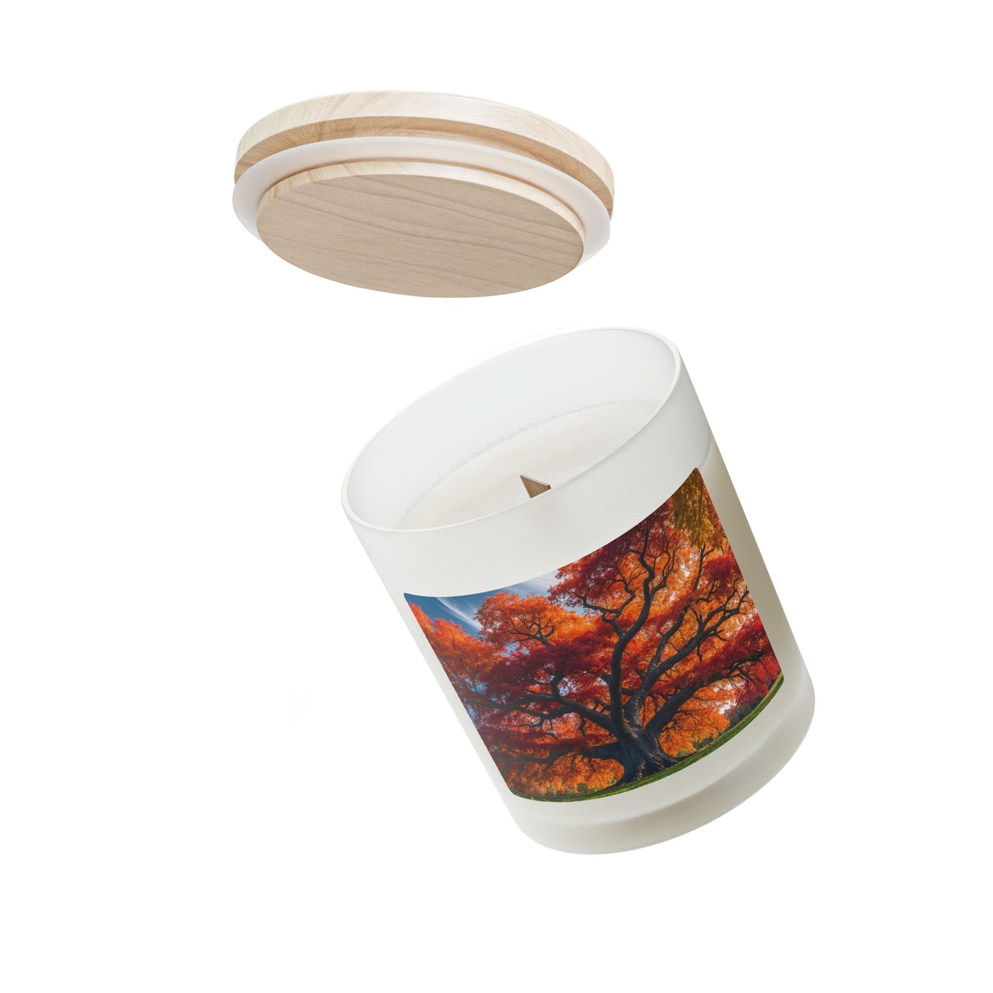 Autumn Tree Aromatic Candle - Cozy Home Decor, Gift for Her, Fall Season, Relaxation, Eco-Friendly