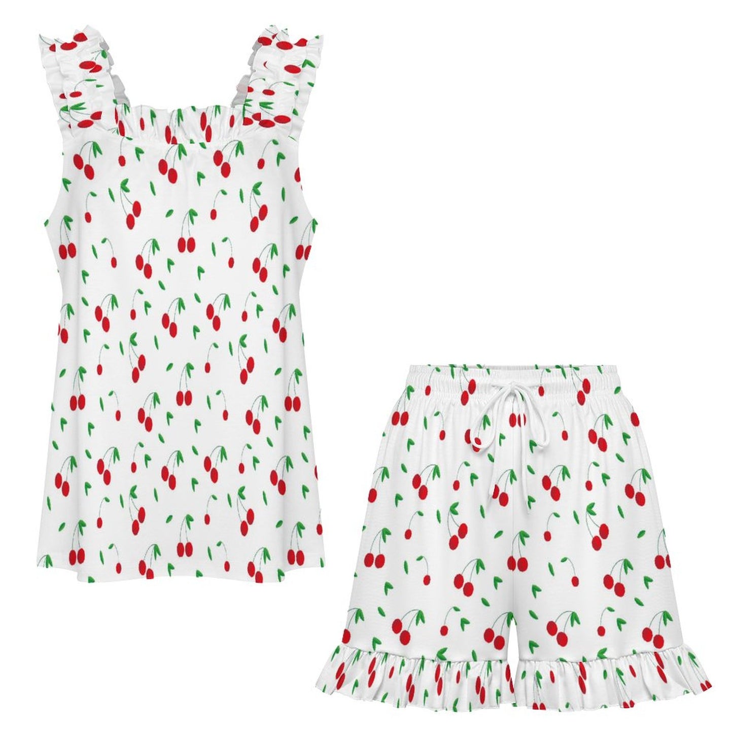 Ruffled Pajama Set