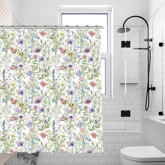 Waterproof Shower Curtain - Floral