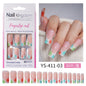 Press on nails advanced sense belt drill three-dimensional detachable nail art Spice girl fake nail press on nails – Image 9