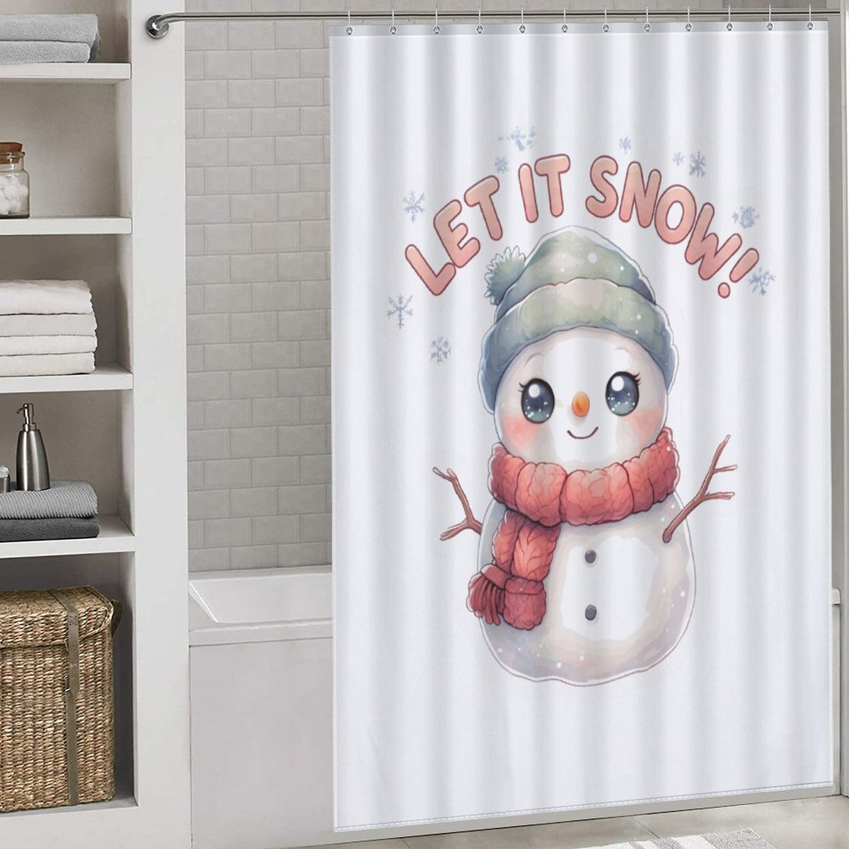 Let it Snow Shower Curtain