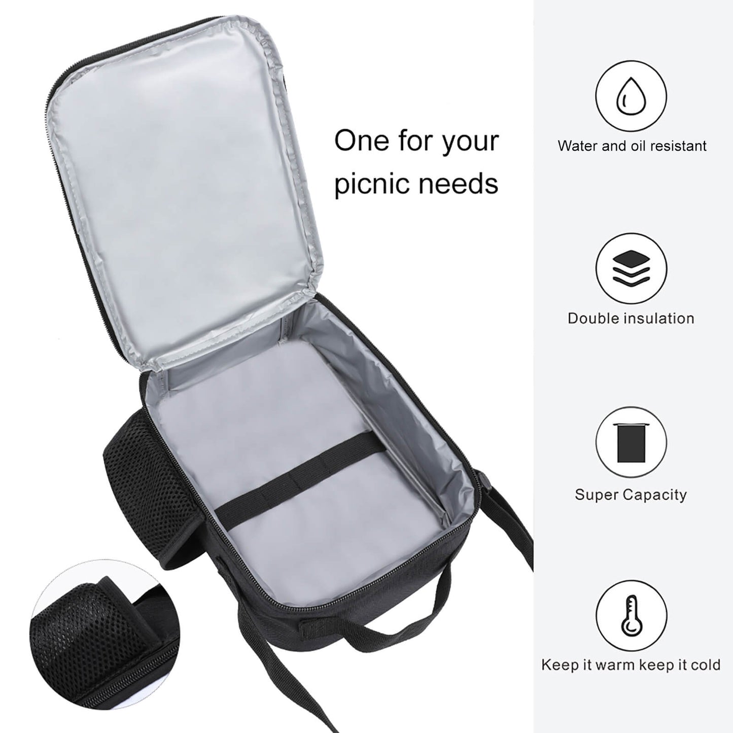 Insulated Lunch Bag with Polyester
