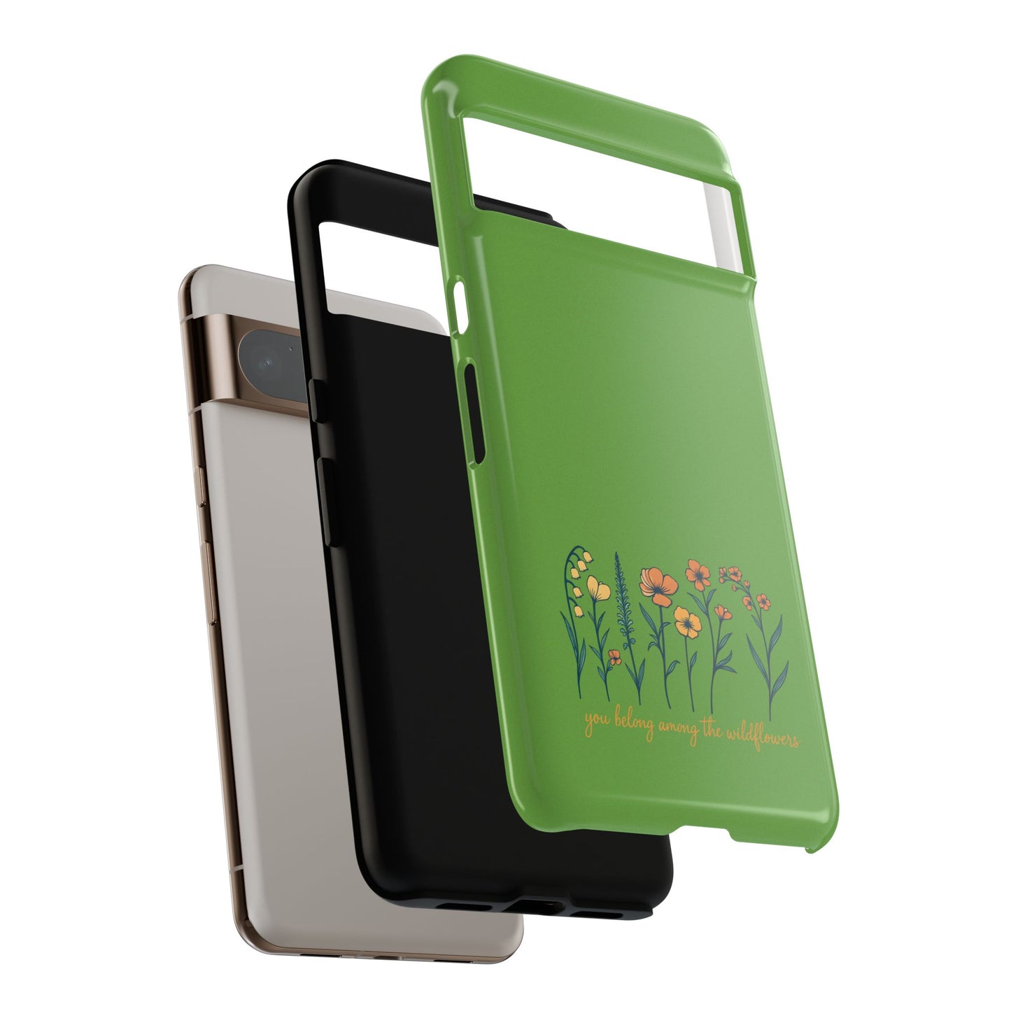 Floral Phone Case - You Belong Among the Wildflowers, Botanical Gift, Eco-Friendly Phone Accessory, Nature Lover Statement
