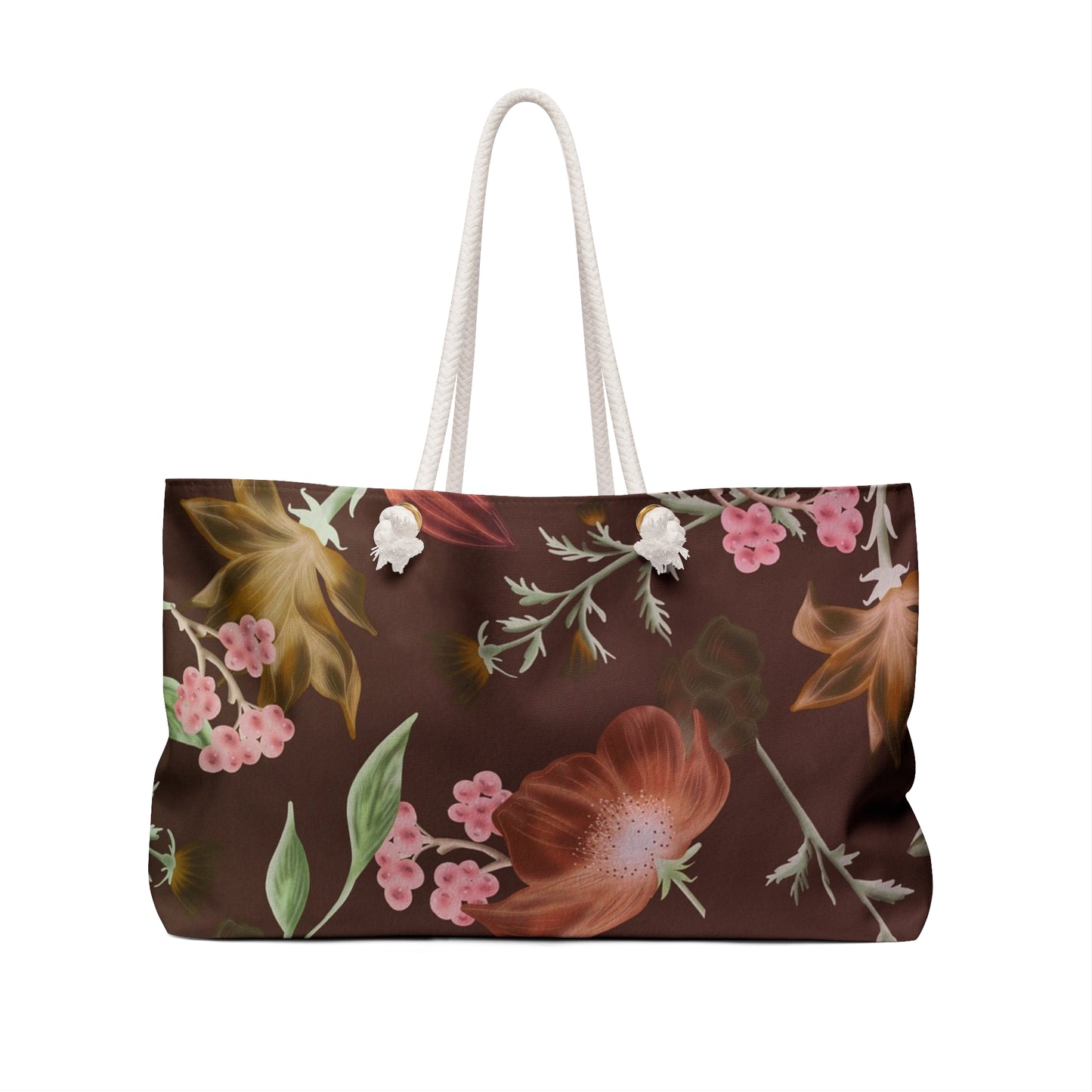 Floral Weekender Bag | Stylish Travel Tote for Weekend Getaways, Beach Days, Picnics, and Gym Sessions - Perfect Gift!