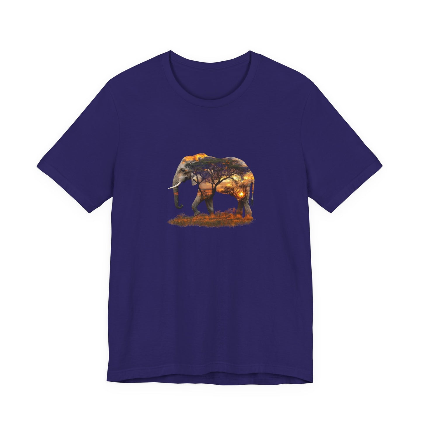 Elephant Sunset Unisex Jersey Tee